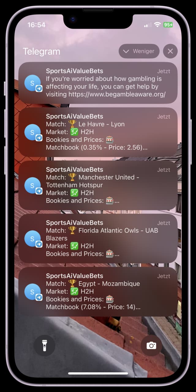 Screenshot of the bot